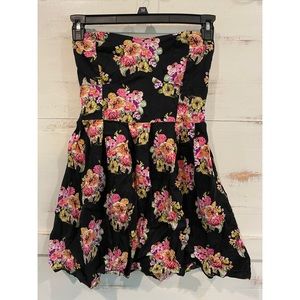 Rue21 Strapless Mini Floral Dress